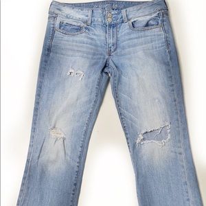 American eagle Artist Crop distressed jean…
